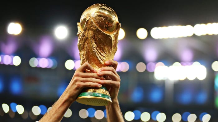 The FIFA World Cup trophy